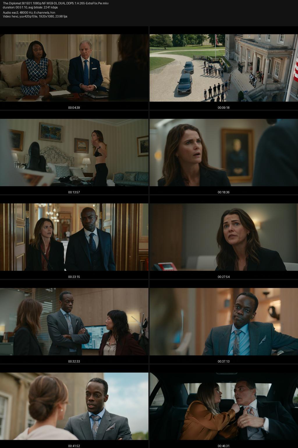The Diplomat Season 1 (2023) [Hindi-English] 1080p 720p 480p Netflix WEB-DL ESubs Screenshots