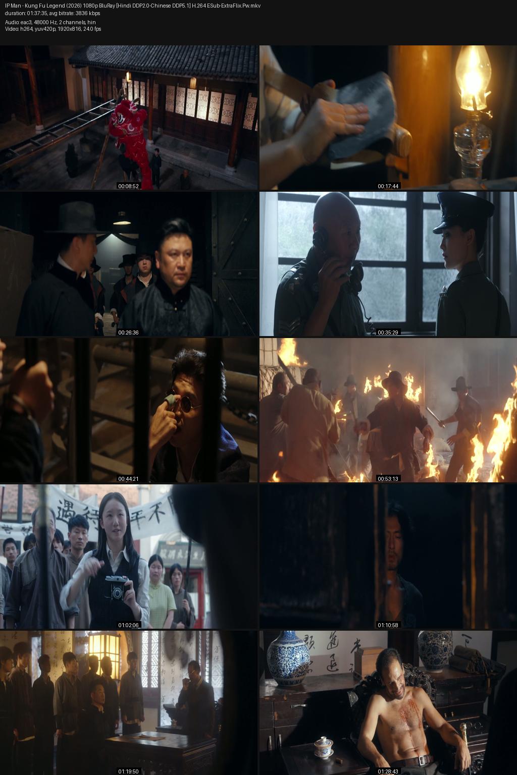 Ip Man: Kung Fu Legend (2026) [Hindi-Chinese] 1080p 720p 480p BluRay ESub Screenshots