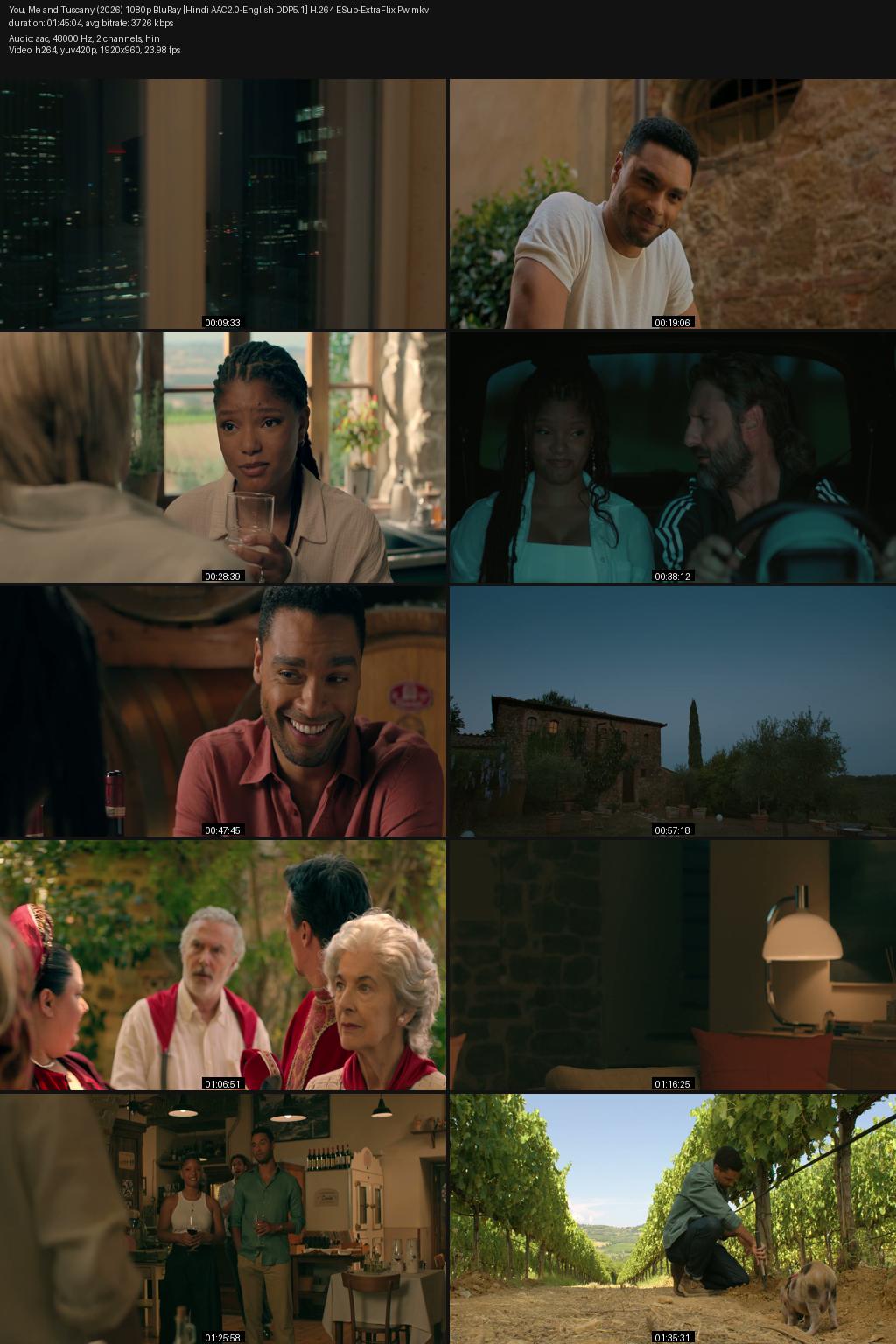 You, Me & Tuscany (2026) [Hindi-English] 1080p 720p 480p BluRay ESub Screenshots