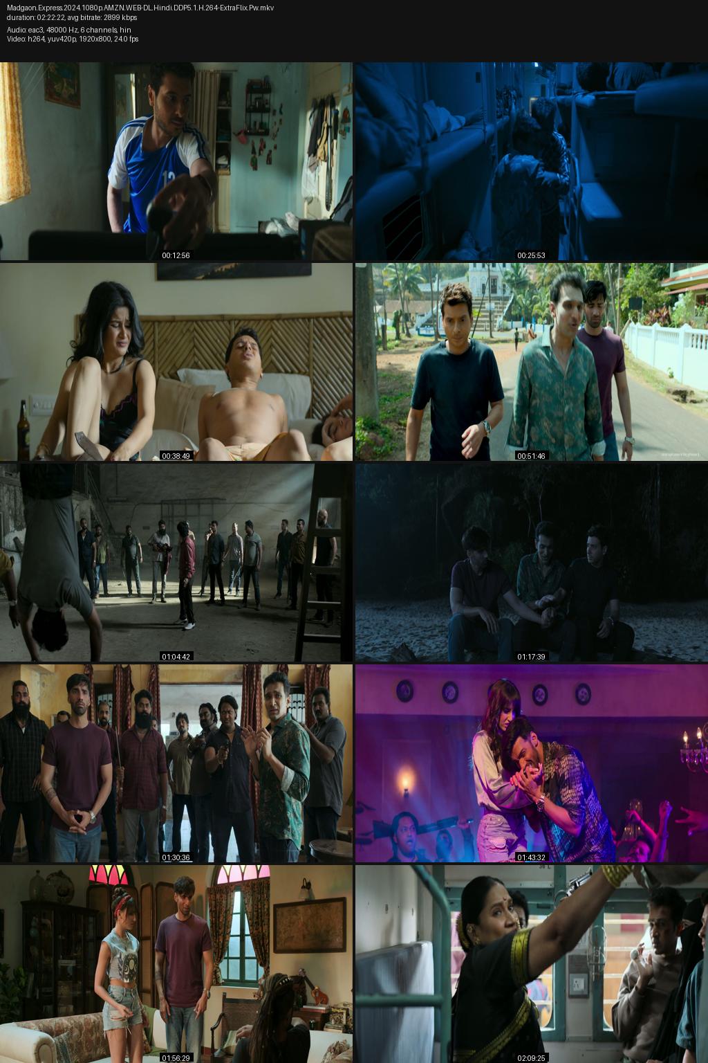 Madgaon Express (2024) [Hindi] 4K 2160p 1080p 720 480p Amazon WEB-DL ESub Screenshots