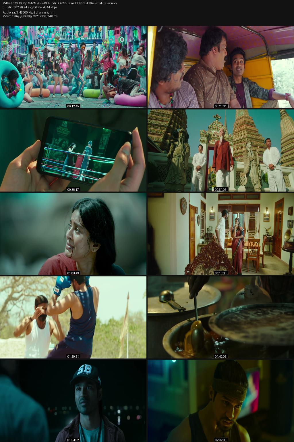 Pattas (2020) [Hindi-Tamil] 1080p 720p 480p Amazon WEB-DL ESubs Screenshots