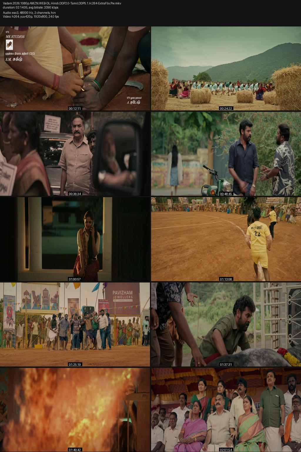 Vadam (2026) [Hindi-Tamil] 1080p 720p 480p Amazon WEB-DL ESub Screenshots